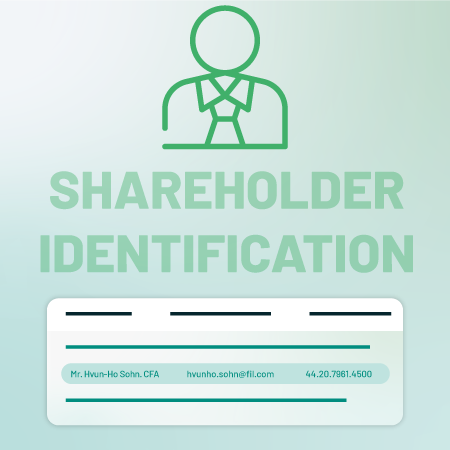 Shareholder ID service to identify your company's shareholder base